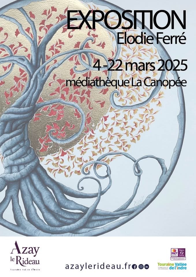 Exposition personnelle à la médiathèque La Canopée d’Azay-le-Rideau