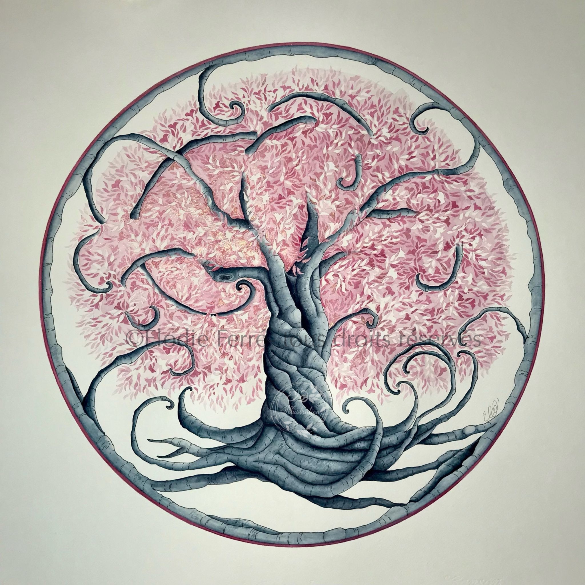 Aquarelle Arbre de Vie Aquarelle Arbre de Vie